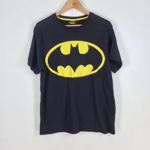 Batman womens t shirt size XL black short sleeve crew neck cotton blend 064043