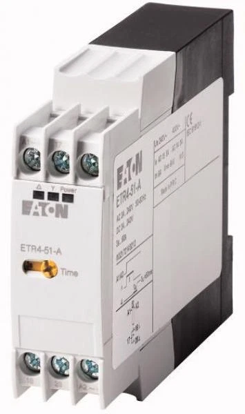 Eaton ETR4-51-A Relè temporale, triangolo stella, 50 ms, 1 W, 3-60 s, 24-240 V AC/DC (0