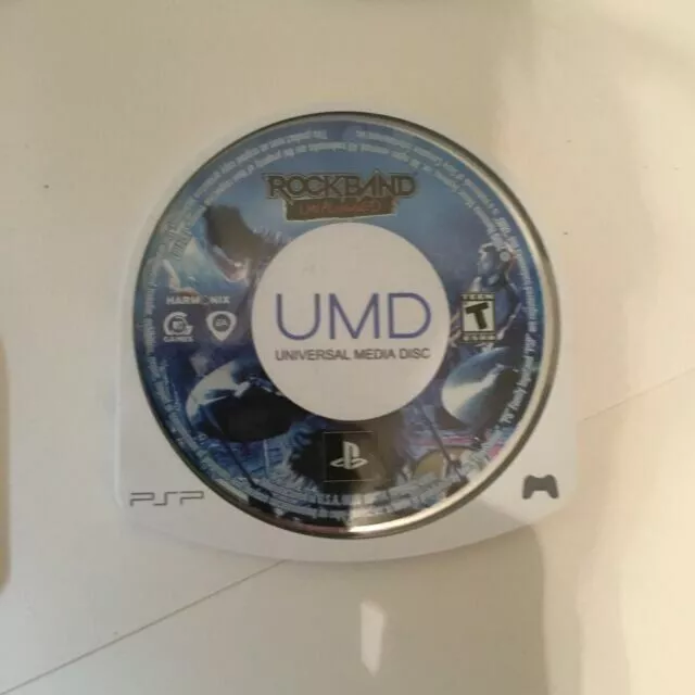 Rock Band Unplugged Sony PSP Portable Game UMD disc