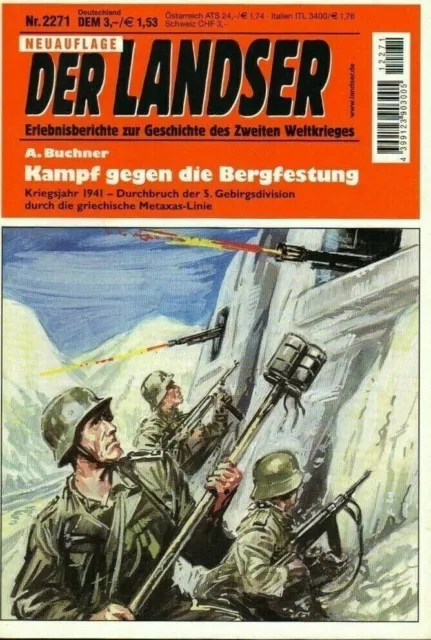 Der Landser Nr.2271 "Kampf gegen die Bergfestung" Metaxas-Linie 1941