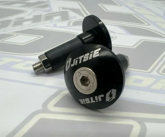 Jitsie Trials Handlebar Bar Ends - TRS Vertigo GasGas Sherco Montesa Beta BLACK