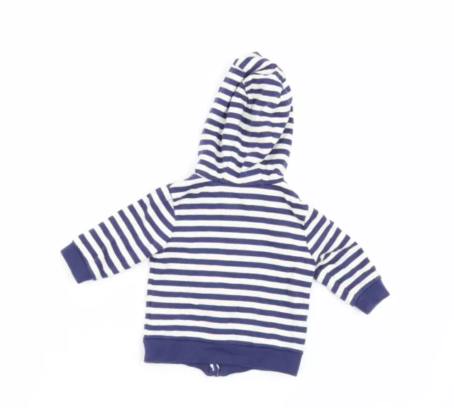 John Lewis Boys Multicoloured Striped Cotton Full Zip Jumper Size 0-3 Months 2