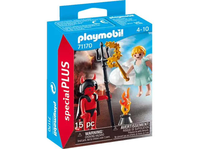 PLAYMOBIL 71170 Engelchen & Teufelchen Spielset, Mehrfarbig