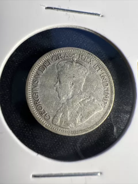 1936 Canada 10 Cents Silver Dime KM 23A Circulated Coin B442