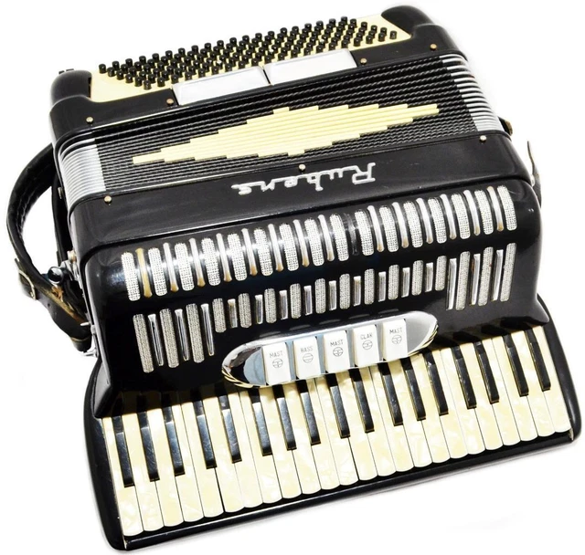 RUBENS 41x120 KEY 5-SWITCH VINTAGE ACOUSTIC PIANO ACCORDION + CASE MADE IN ITALY