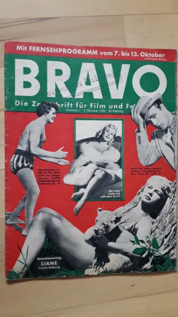 ORIGINAL BRAVO Nr.7 vom 7.10.1956 Hardy Krüger, Marlon Brando, Erika Baur...