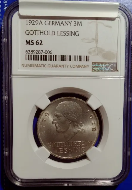 1929-A germany 3 mark gotthold lessing