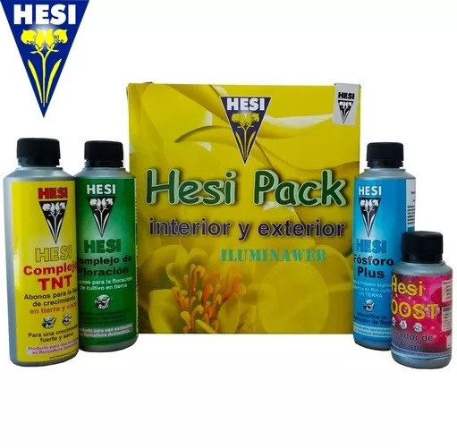 Pack Abono HESI Indoor/Outdoor kit Fertilizante interior exterior SUELO/TIERRA