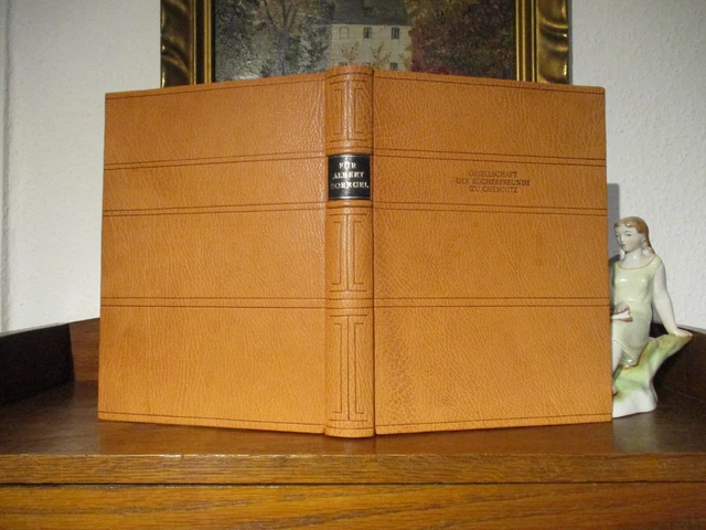 ALBERT SOERGEL Luxusausgabe CHEMNITZ 1930 Bütten BIBLIOPHILIE Leder HANDEINBAND