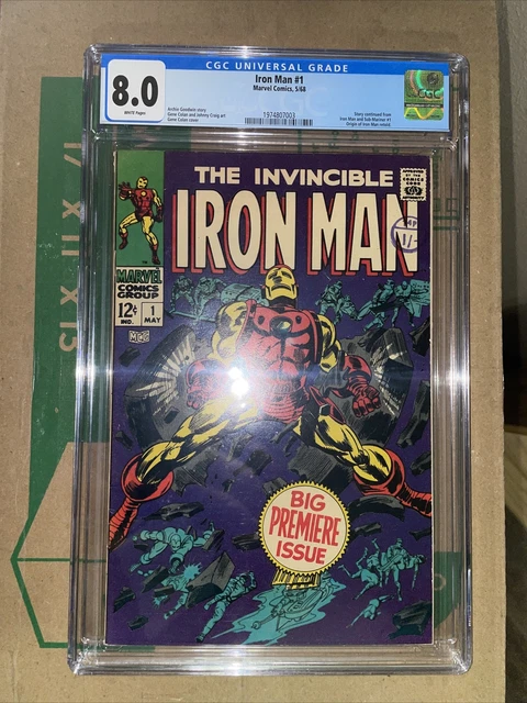 Invincible Iron Man #1 1968 Marvel Comics CGC 8.0