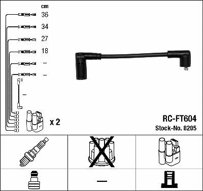 NGK 7211 Kit Cavi Accensione conveniente
