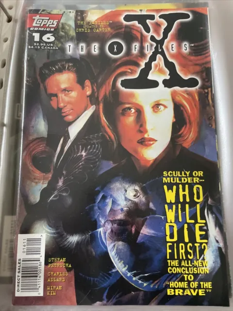 The X-Files Vol 1 #16 Topps Comics 1996 "Home of The Brave Conclusion"
