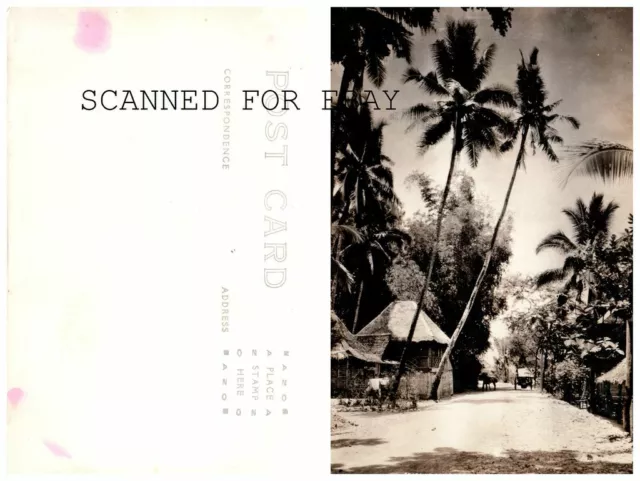 1930s Philippines Cebu Street Scene RPPC VINTAGE Real Photo POSTCARD