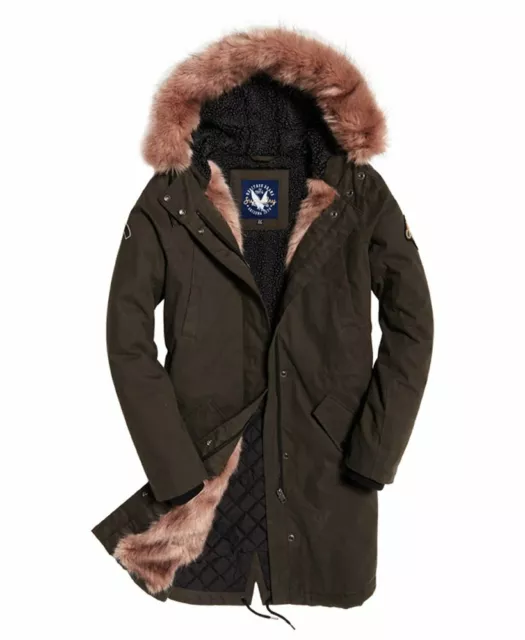 Superdry borderlands fur lined parka outlet