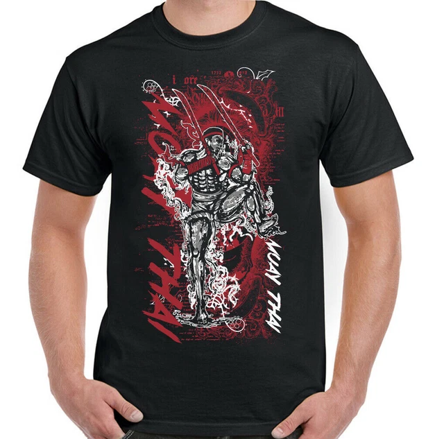 MUAY THAI T-SHIRT MMA UFC Martial Arts Thailand Training Top Gym TIGER Shorts