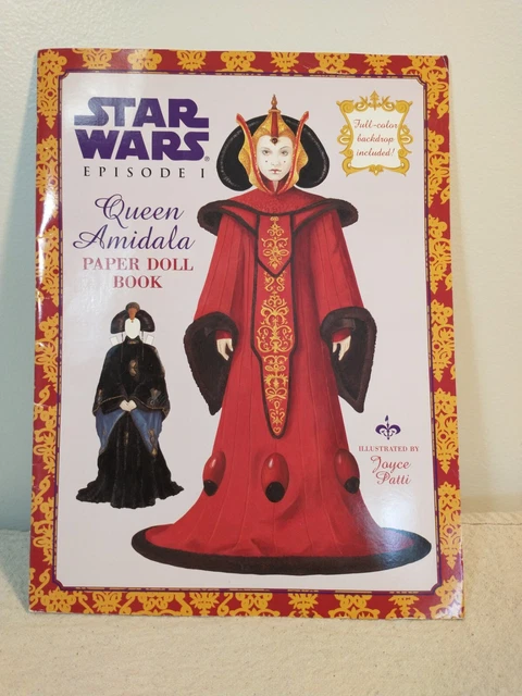 Star Wars Episode 1 Queen Amidala Paper Doll Book 1999 Lucas Books UNUSED