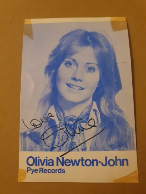 Olivia Newton John - Genuine Hand Signed Autograph Photo. Pye Records