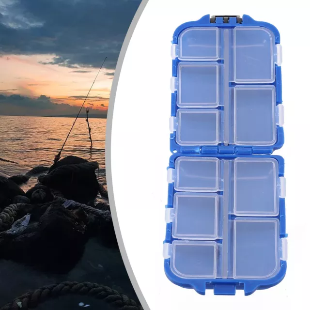 Boîte à leurres compacte en plastique avec design transparent pour accessoires