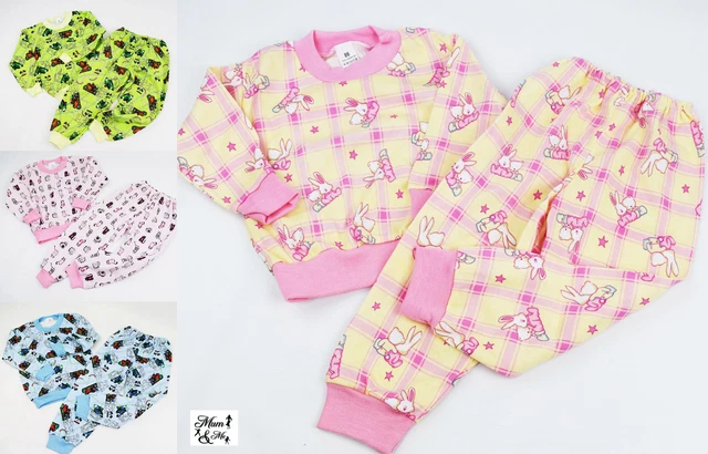 Kids Pajamas Girls Boys PJs Set BabyNightwear 2pcs Pyjamas Long Sleeve T-shirt