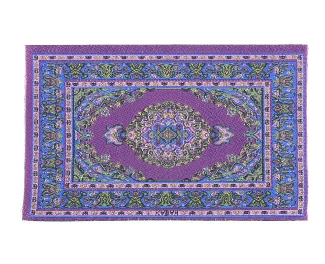 Dollhouse Rug Miniature Carpet Small Mini Furniture Toy 4X6 1:12 Persian Purple