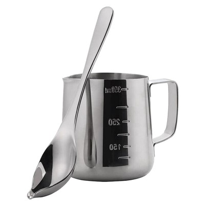 Brocche dosatrici in vetro da 100 ml brocca per caffè resistente al calore per caffè espresso latte brocca per schiumare il latte acqua misurini per caffè latte 