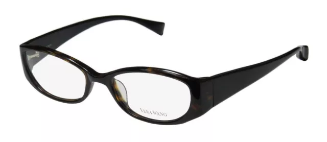 New Vera Wang V160 Eyeglass Frame Full-Rim Tortoise Plastic Womens Designer To