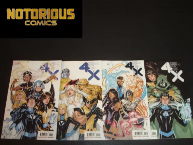 X-Men Fantastic Four 1-4 Complete Comic Lot Run Set Zdarsky Marvel Collection