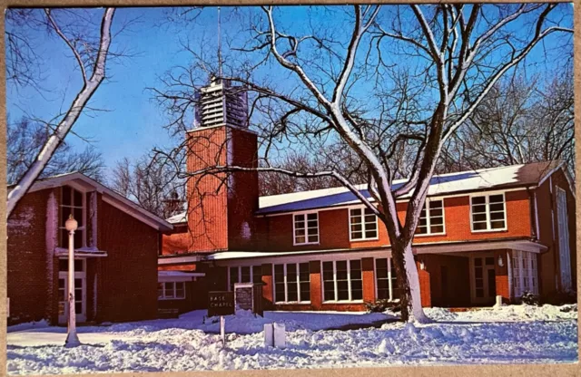 Bellevue Nebraska Offutt Air Force Base Chapel Vintage Omaha NE Postcard c1950