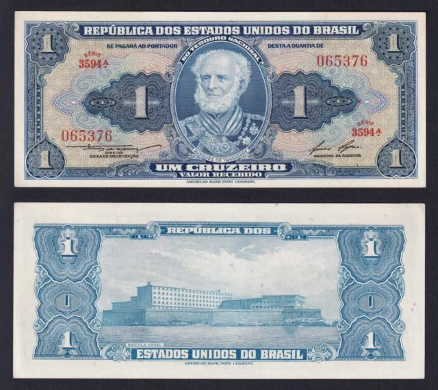 Brasilien 1 Cruzeiro (1954-1958) P 150d Fds Unc- A-03