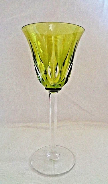 Verre à Vin Cristal Jaune NACHTMANN RAVENNA - Signé - Années 1970