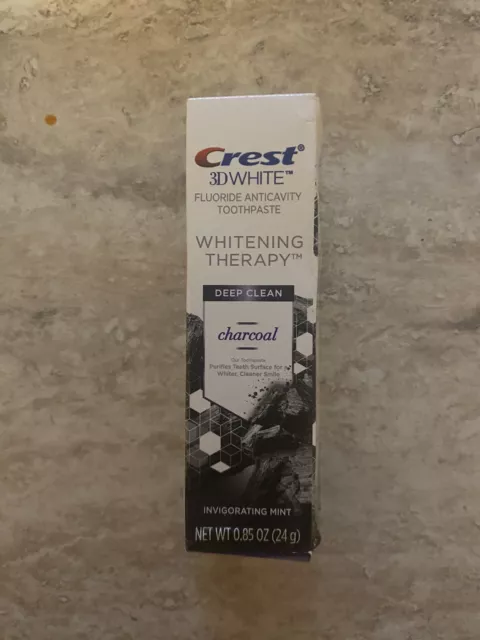 Crest Charcoal 3D White Toothpaste Whitening Therapy Deep Clean 24g