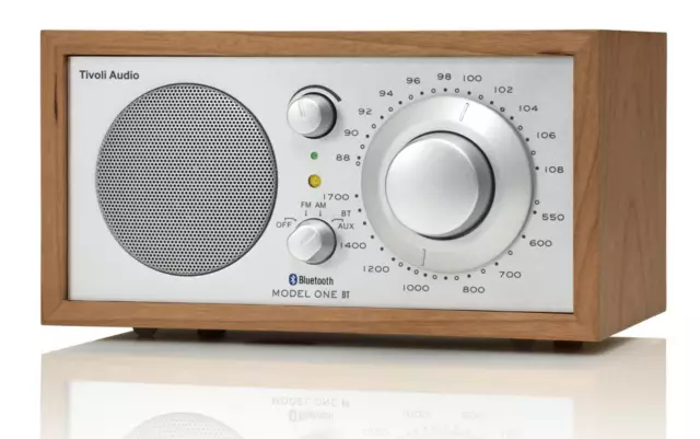 Tivoli Audio Model ONE BT Radio mit Bluetooth Kirsche/silber M1BT cherry/silver
