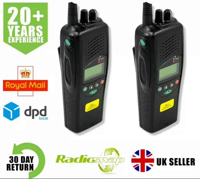 TAIT T5035 UHF 400-470MHZ 4 WATT TWO WAY RADIO x 2