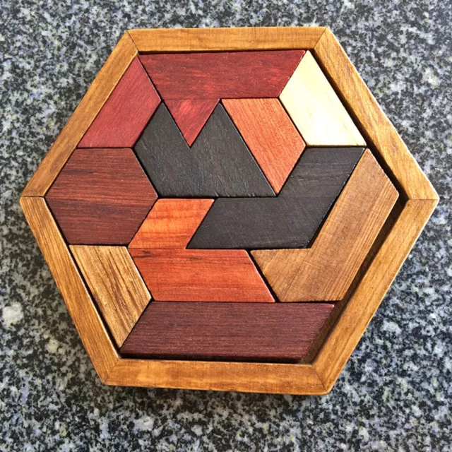Hot Wood Abnormity Shape Puzzle Toys Wooden Puzzle Geometric Tangram Jigsaw Boar