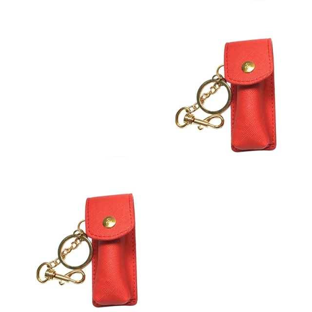 2 Pcs Voyage Sac De Rangement Rouge À Lèvres Porte-clés Bouteille Vide