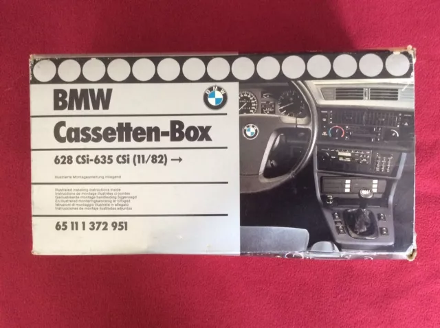 BMW E24 628 CSi – 635 CSi Cassettenbox ORIGINAL-BMW-Zubehör NEU