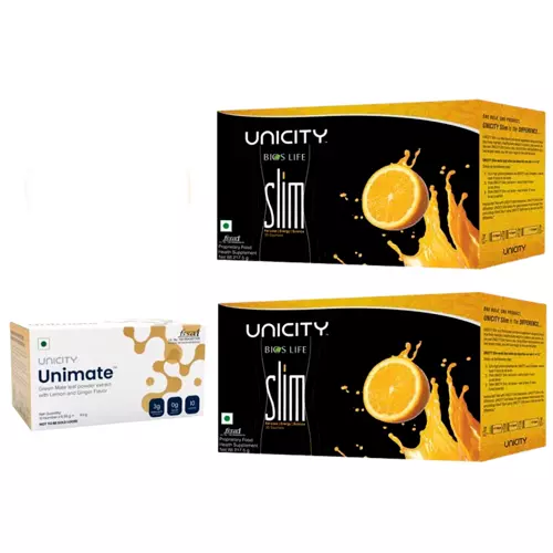 Pacchetto Unicity Feel Great - 2x Bios Life Slim e 1x Unimate al sapore di...