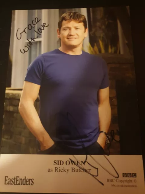BBC EastEnders Ricky Butcher Hand Signed Cast Card Sid Owen Autograph