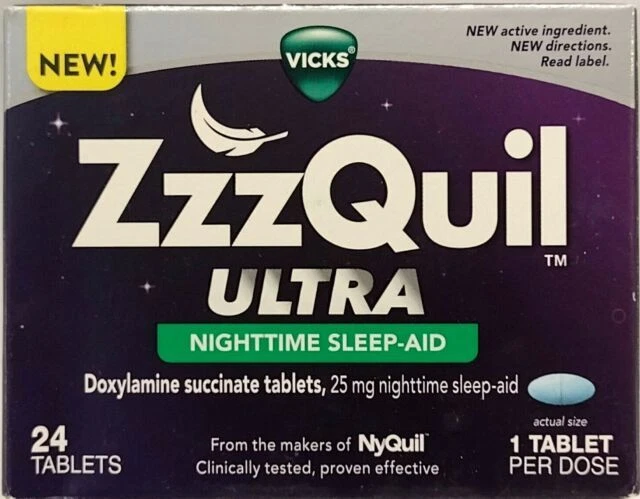 Zzzquil Ultra Nighttime Sleep-Aid - 24 Comprimidos - Exp. 12/2023