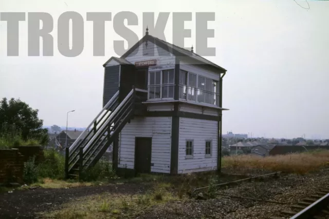 35mm Slide BR British Rail Scene View Latchford Signal Box 1985 Original