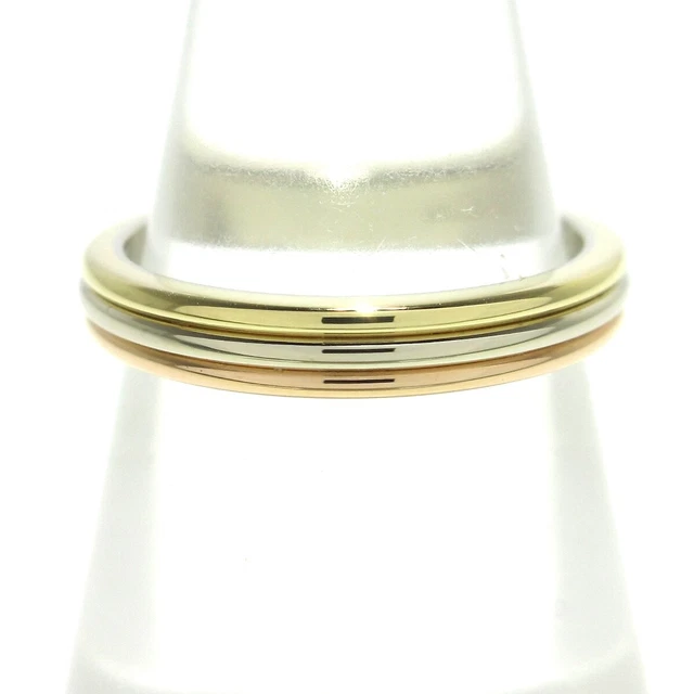 AUTH CARTIER TRICOLOR 18K Tri color B6002 Ring 943.69 PicClick AU