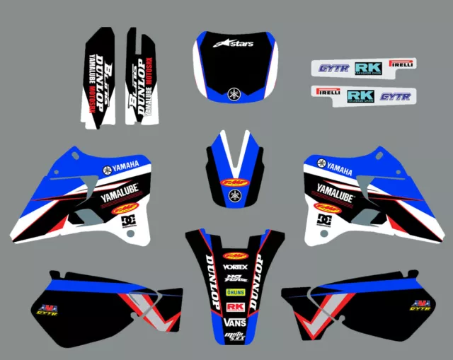 Graphics Stickers Decals Deco Full Kit For YAMAHA YZ125 96-01, YZ 250 1996-2001