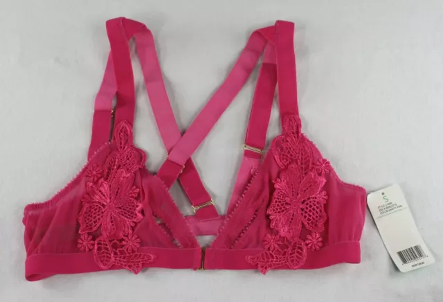 Honeydew Intimates Women's  Erica Applique Bralette Cutout Vanity Pink  S NEW