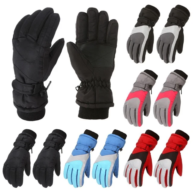Children Ski Gloves Sports Riding Gloves Long-sleeved Mittens Thick Warm