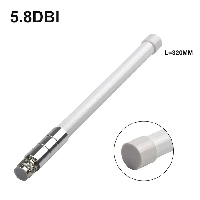 Antenna Esterna 868 MHz 5.8 DBi Per Hotspot Helium - Fibra Di Vetro, Cavo RG142 1m, N-Female A RP-SMA Male