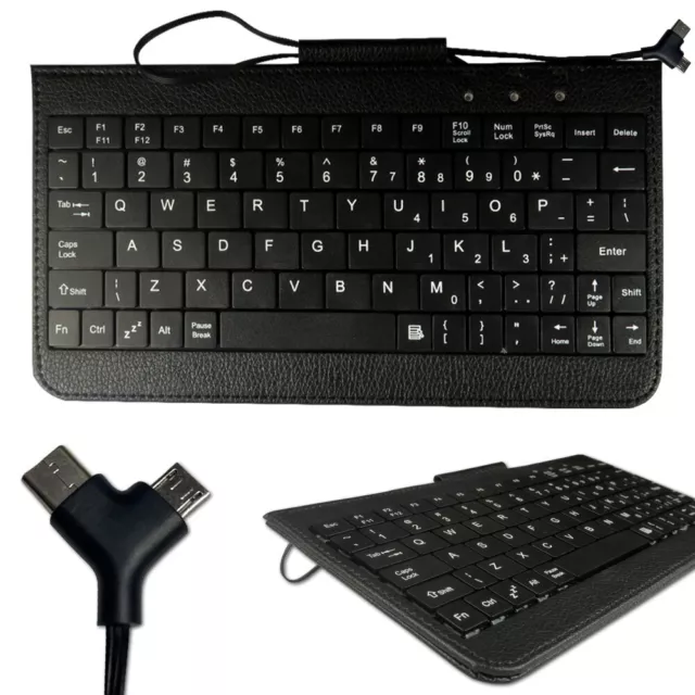 USB WIRED STYLISH Slim Qwerty Keyboard Uk Layout For Pc Desktop