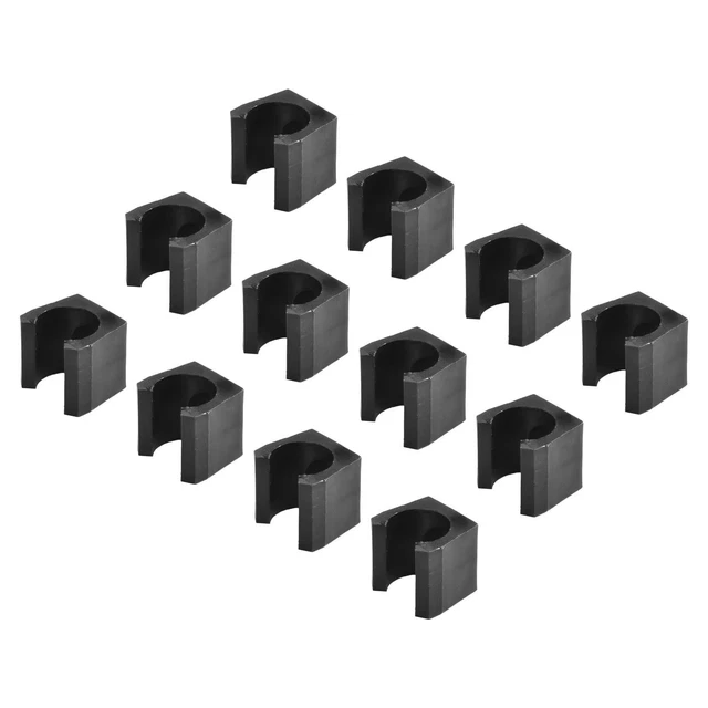 Noir 12 Pièces Billards Queue Rack Piscine Bâton Support Pince Mural Suspension