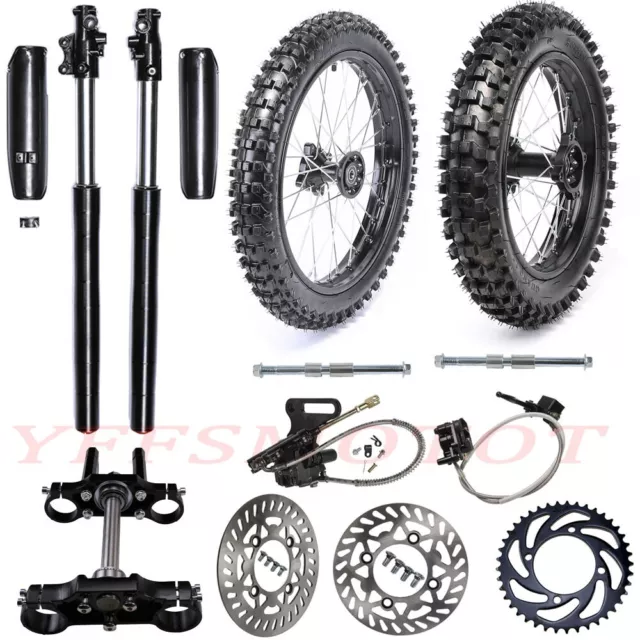 90/100-14 70/100-17 Wheel Rim Tire 700mm Front Forks Triple Tree for SSR 140 150