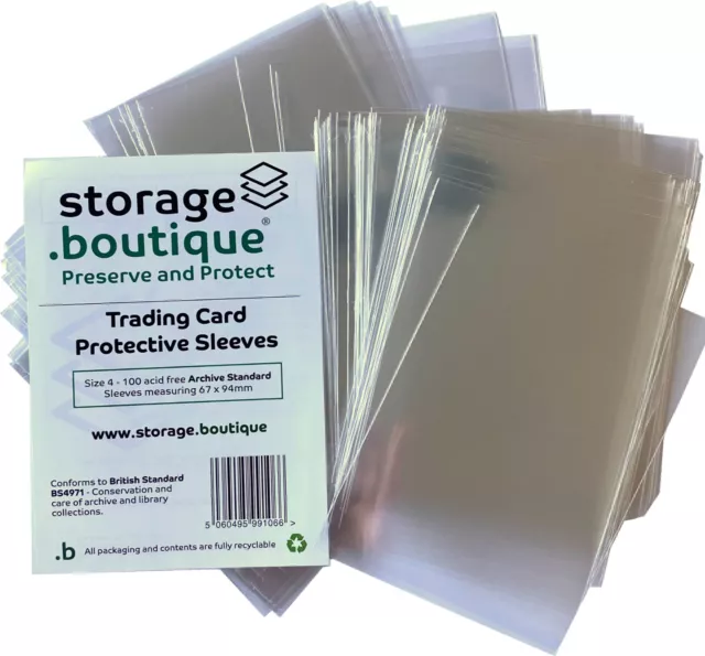 storage.boutique TRADING / COLLECTORS CARDS Protection Sleeves, Archive Standard