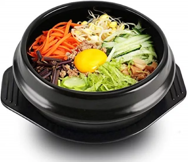 EgBert Korean Dolsot Bowl Big Sized Earthenware Stone Pot Bibimbap Cooking + Set